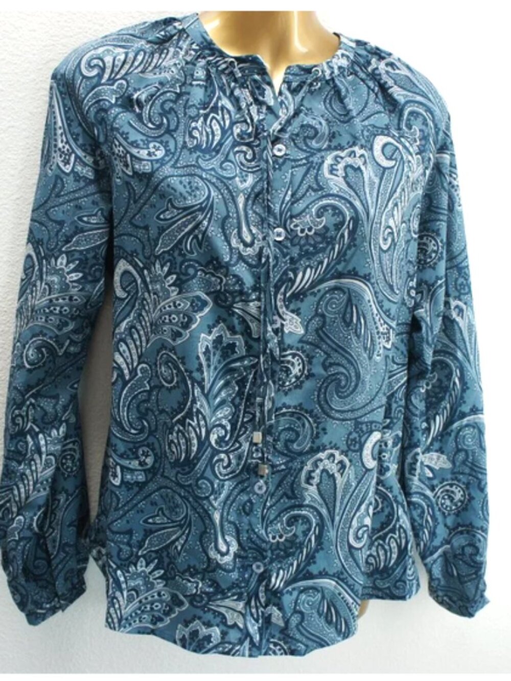 Michael Kors Button Up Paisley Blouse size XS